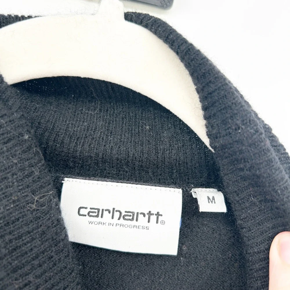 Carhartt‎ WIP Mens Work In Progress Playoff Lambswool Blend Turtleneck Sweater M